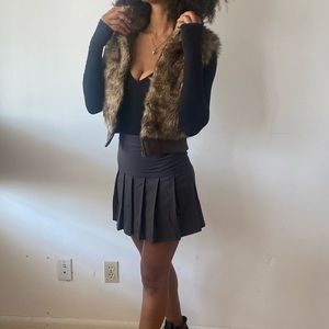 Faux fur vest